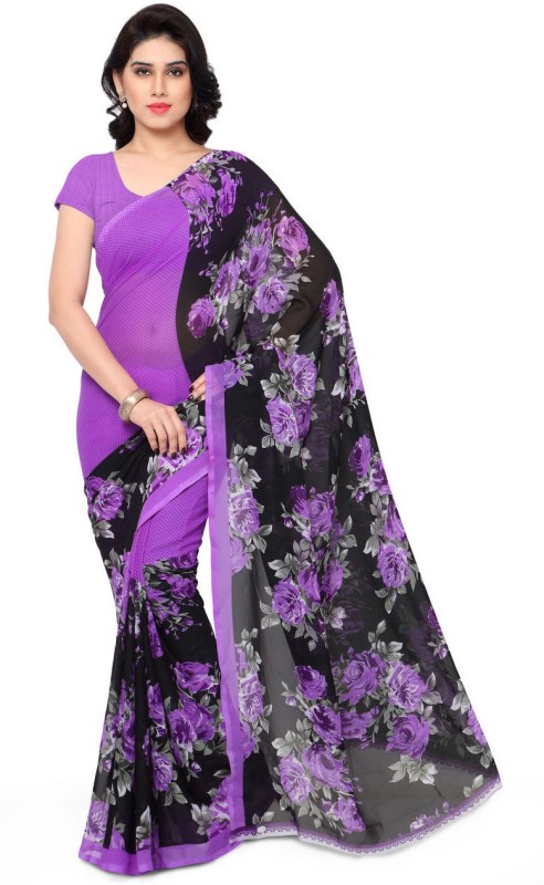 Buy arlima Printed Daily Wear Georgette, Chiffon Beige Sarees Online @ Best  Price In India | Flipkart.com