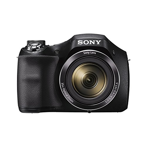 Sony Cyber-shot DSC-H300/BC E32 point & Shoot Digital camera (Black)35x optical zoom with Power charger, Memory Card & Camera Case