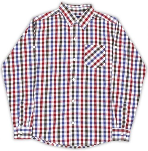 612 League Boys Checkered Casual Spread Shirt