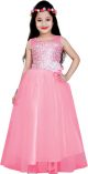 Aarika Pink Net Gown