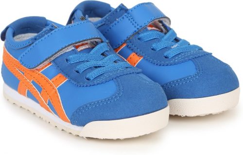 Asics Boys & Girls Velcro Running Shoes(Blue)