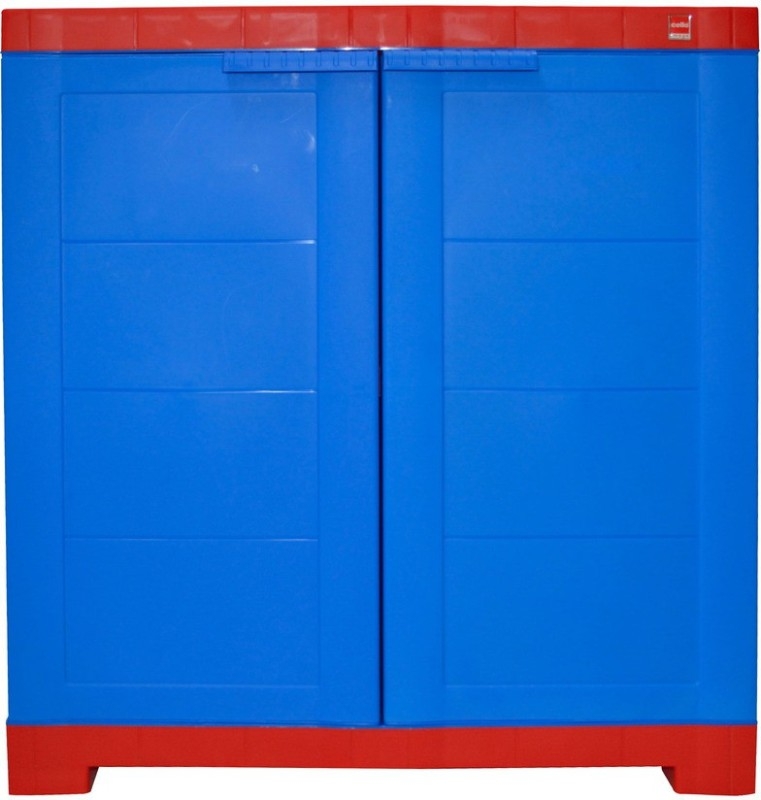 Cello Storage Cupboard Plastic Cupboard  (Finish Color – Grey & Blue)