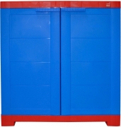 Cello Storage Cupboard Plastic Cupboard  (Finish Color – Grey & Blue)