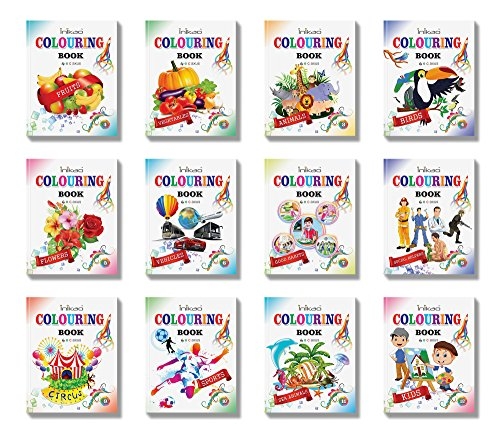 Colouring Books Collections by InIkao (12 Books) Paperback – 2017