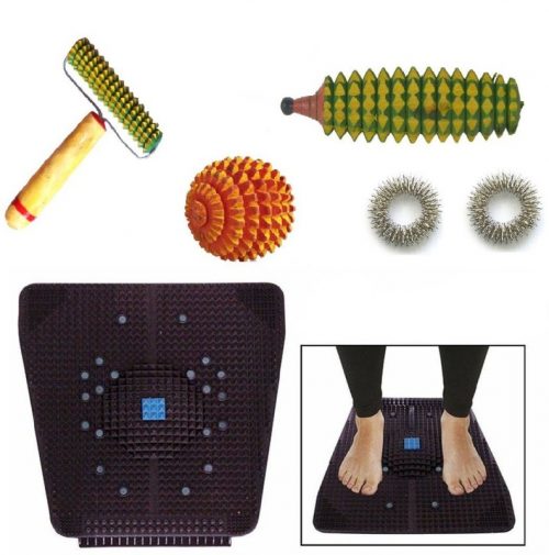 GHK AC2 Power Mat with Acupressure Kit Combo Massager(Multicolor)