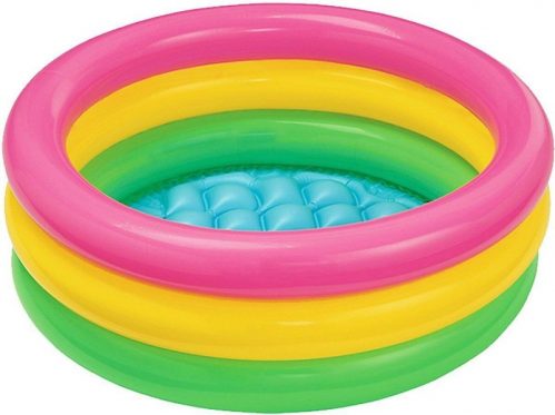 Intex inflatable baby pool(Multicolor)