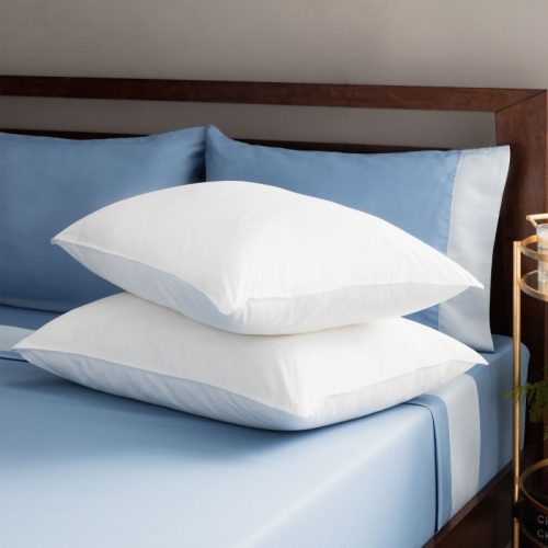 JDX Solid Bed/Sleeping Pillow Pack of 2(White)