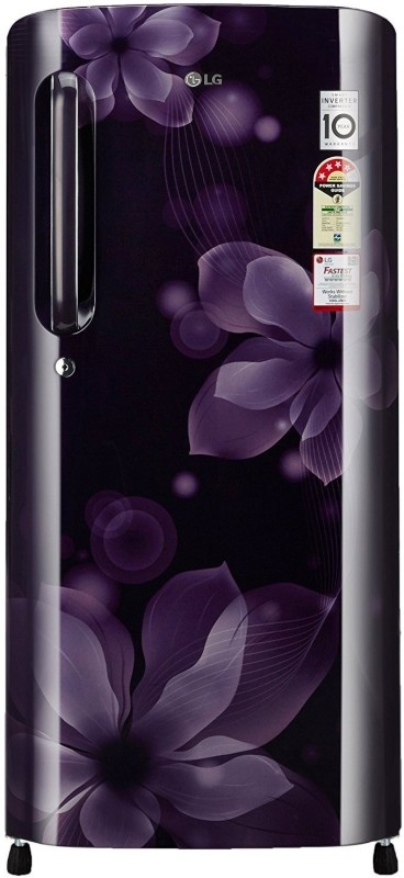 LG 190 L Direct Cool Single Door 4 Star Refrigerator  (purple orchid, GL-B201APOX)