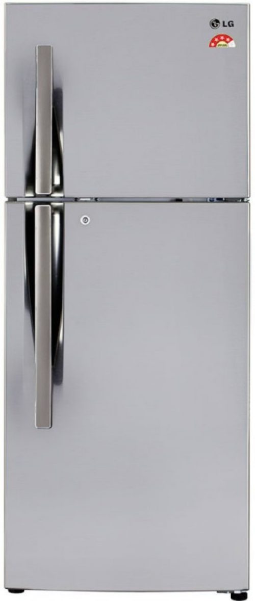 LG 260 L Frost Free Double Door 4 Star Refrigerator(Shiny Steel, GL-I292RPZL)