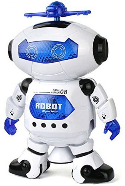 MAGNIFICO Dancing Robot with LED Light and Music, Multi Color(Multicolor)
