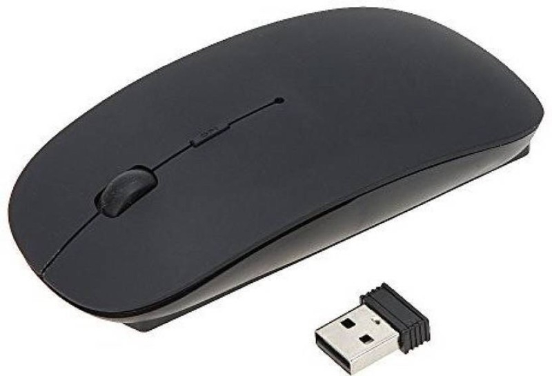 Multybyte Ultra Slim Wireless Optical Mouse  (2.4GHz Wireless, Black)
