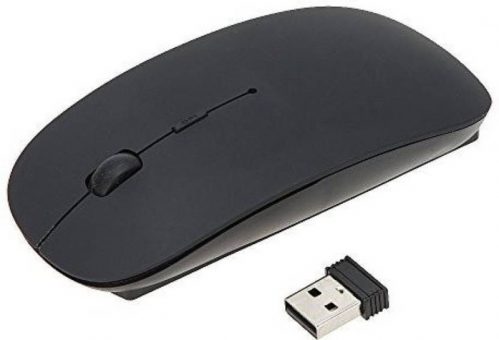 Multybyte Ultra Slim Wireless Optical Mouse(2.4GHz Wireless, Black)