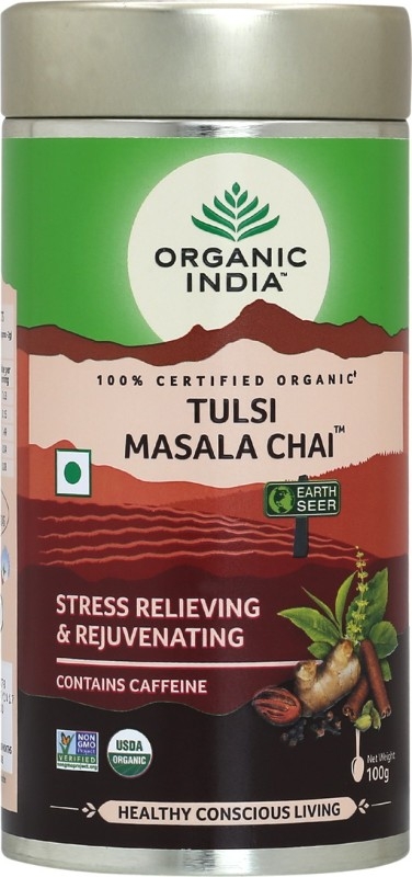 Organic India Masala Tulsi Masala Tea  (100 g, Plastic Bottle)