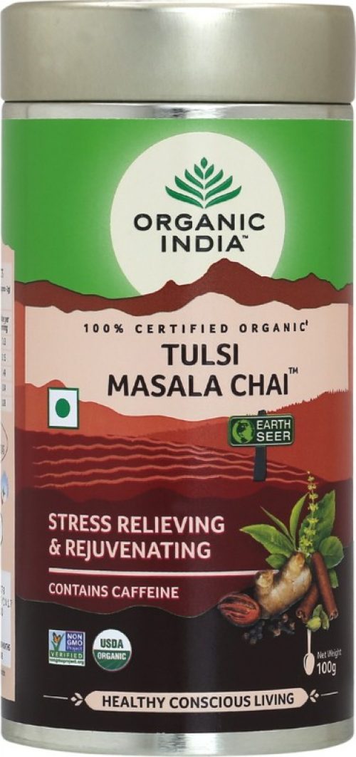 Organic India Masala Tulsi Masala Tea(100 g, Plastic Bottle)