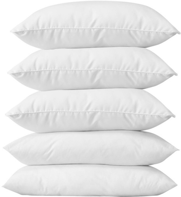 Panipat Textile Hub Plain Bed/Sleeping Pillow  (White)