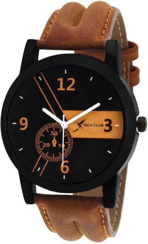 Rich Club DK-RC=9989 Time~Walker Tan Coloured Watch – For Men