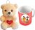 SKY TRENDS Special Raksha bandhan Gifts For Sister (Design015) Mug, Soft Toy Gift Set