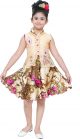 smartbazar Girls Midi/Knee Length Party Dress  (Multicolor, Sleeveless)