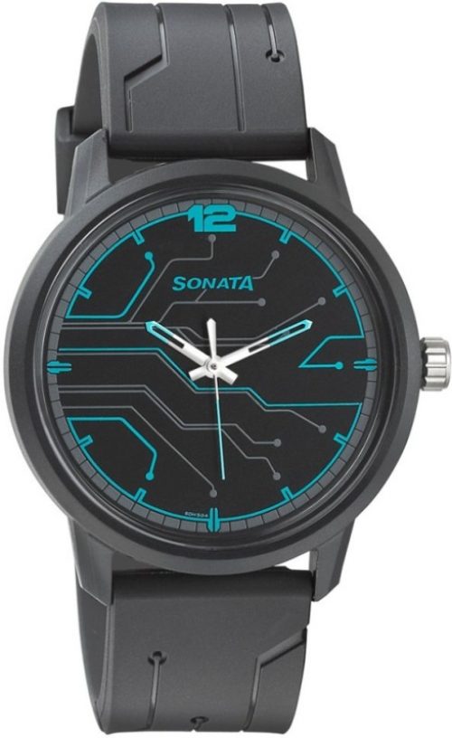 Sonata 77085PP02 Volt Watch - For Men