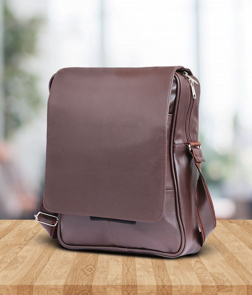 Tuscany Brown Premium P.U Leather Laptop Office Bag