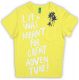 United Colors of Benetton Boys Printed Cotton T Shirt  (Yellow, Pack of 1)