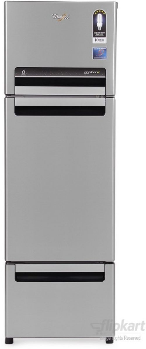 Whirlpool 260 L Frost Free Triple Door Refrigerator(Alpha Steel (N), FP 283D PROTTON ROY)